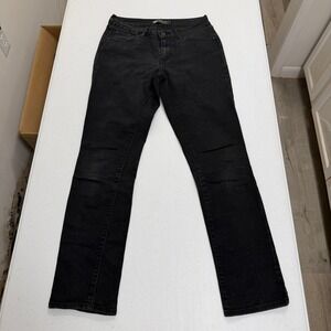 Levis Bold Curve Classic Rise Slim Leg Black Jeans Womens 6/28 Stretch Denim